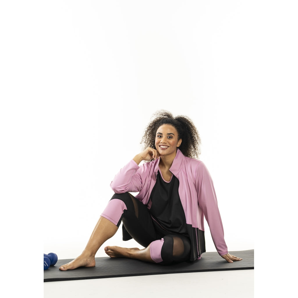 Studio SFitness Jacket Jacket Black with dusty rosa