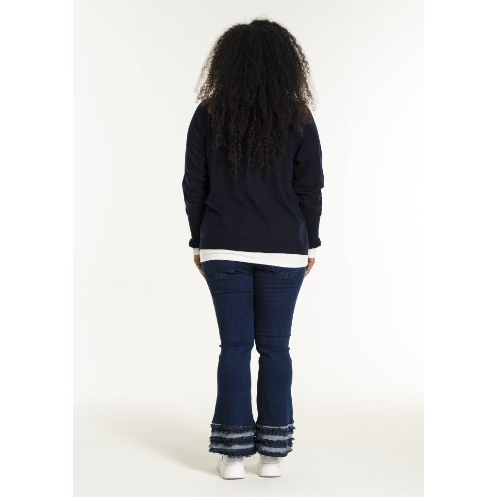 Studio SNaila Knit Blouse Blouse Navy