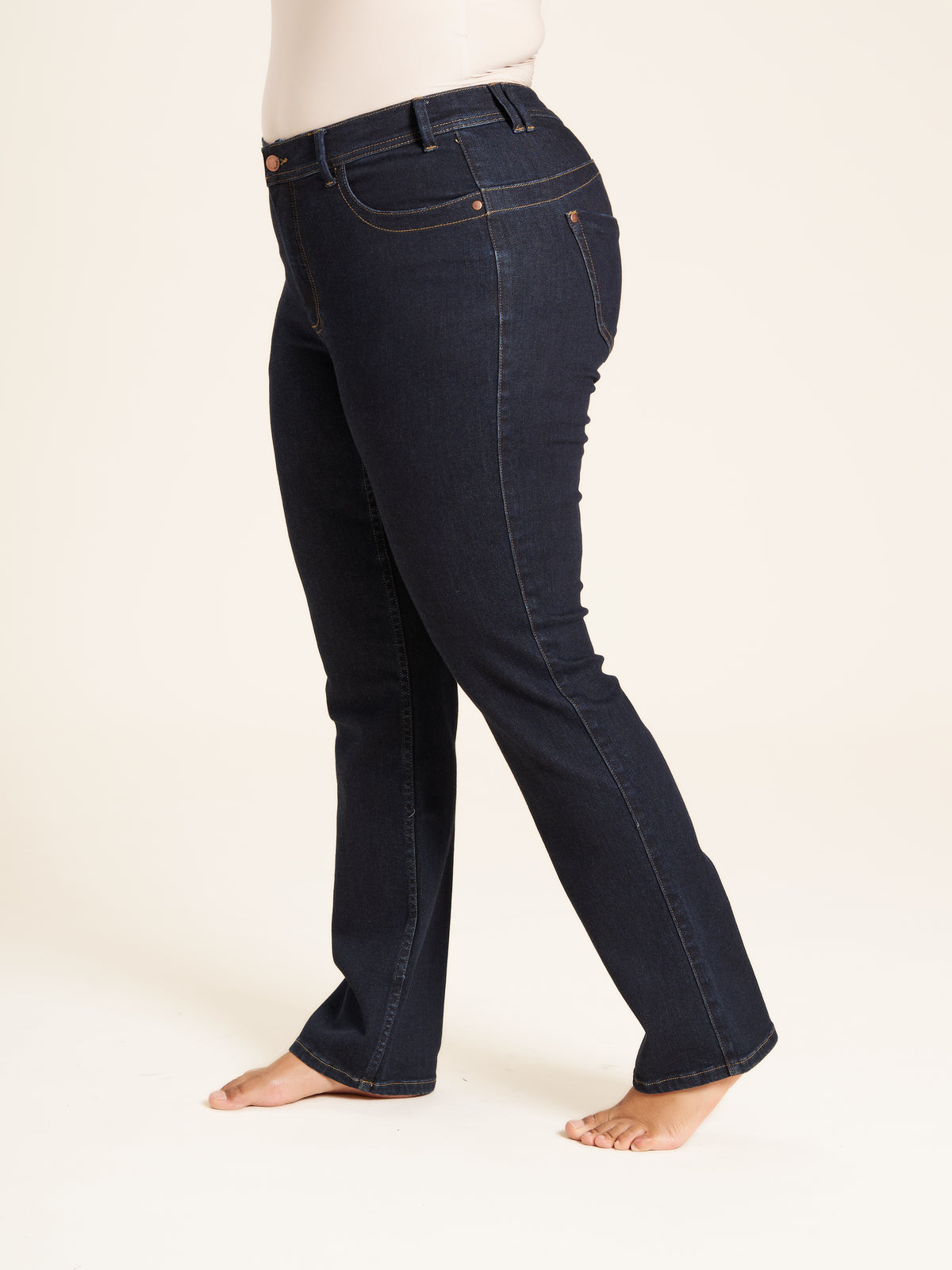Studio Flatterende bootcut jeans fra STUDIO CLOTHING Jeans Blue
