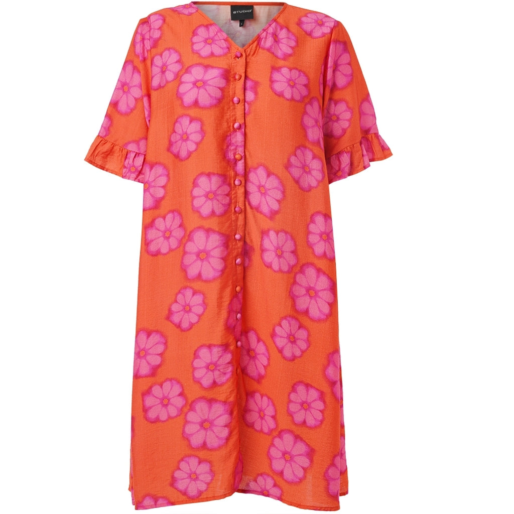 Studio SAda Dress Dress Orange with pink