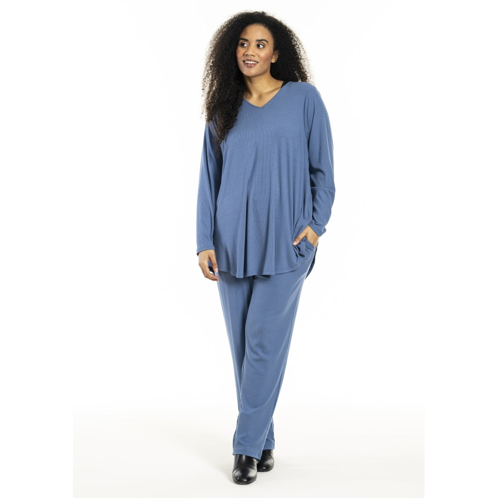 Studio SAlbine Rib staight leg trousers Trousers