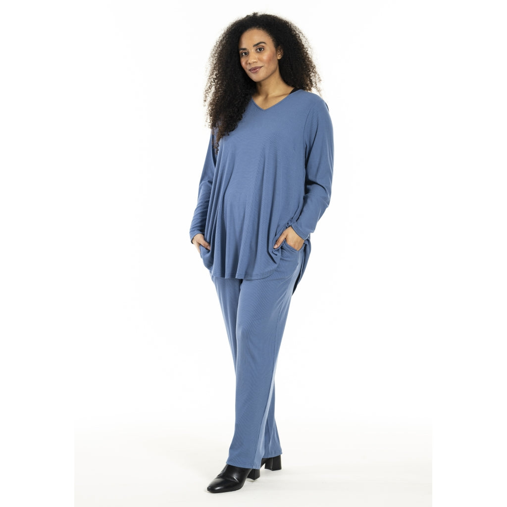 Studio SAlbine Rib staight leg trousers Trousers