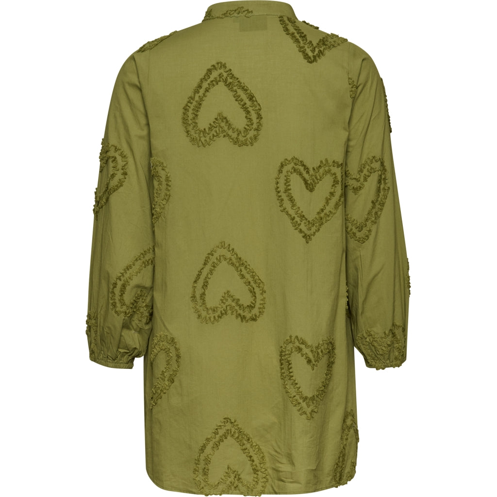 Studio SAria Tunic with hearts Tunic Green