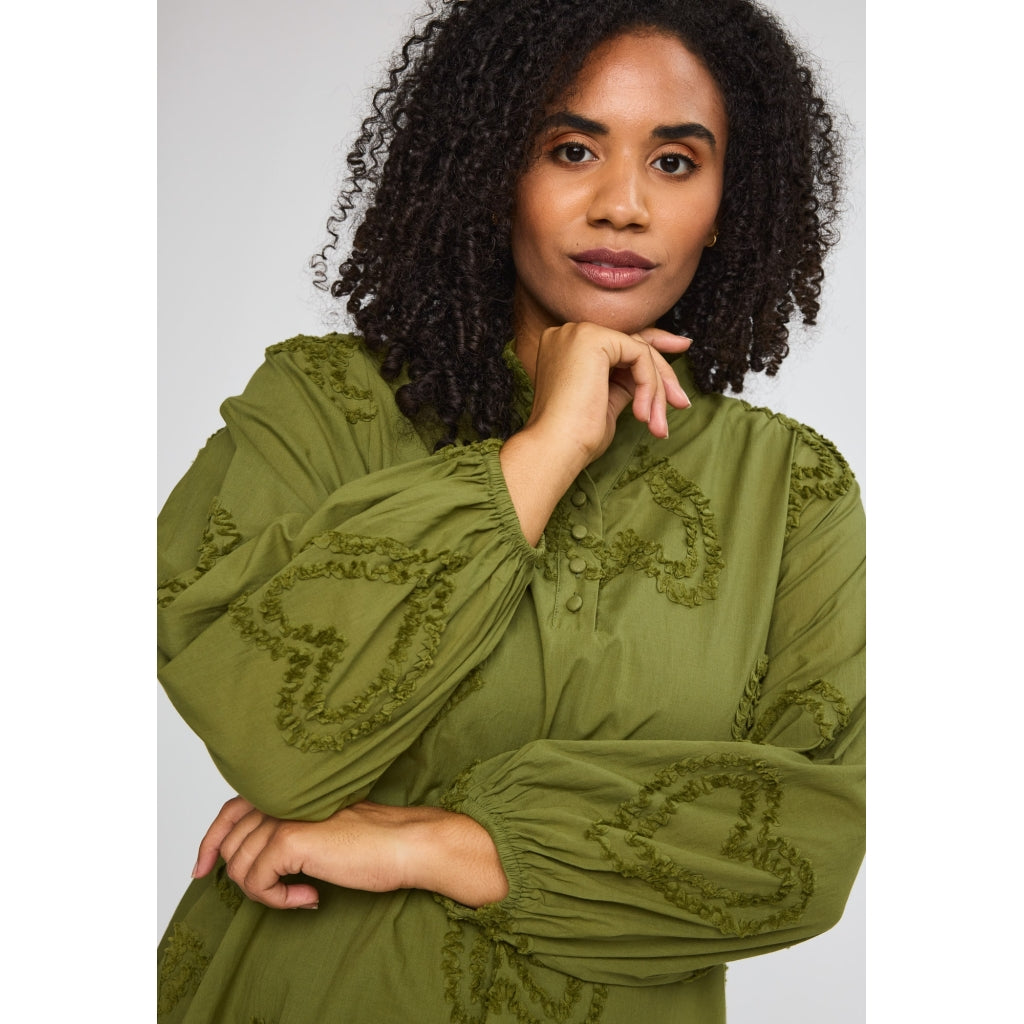 Studio SAria Tunic with hearts Tunic Green
