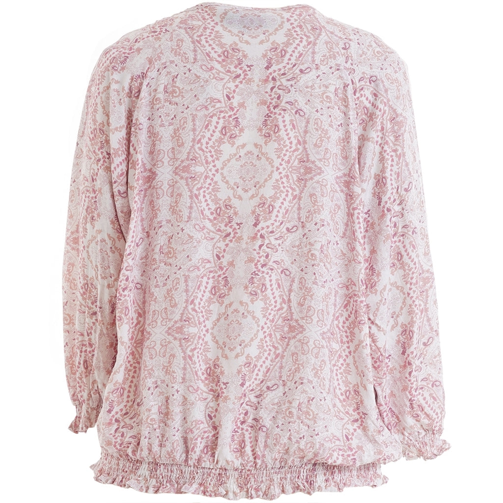 Studio SAugusta Blouse Blouse Off white with rose flowers