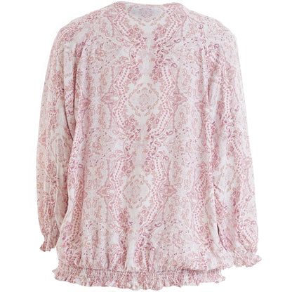 Studio SAugusta Blouse Blouse Off white with rose flowers