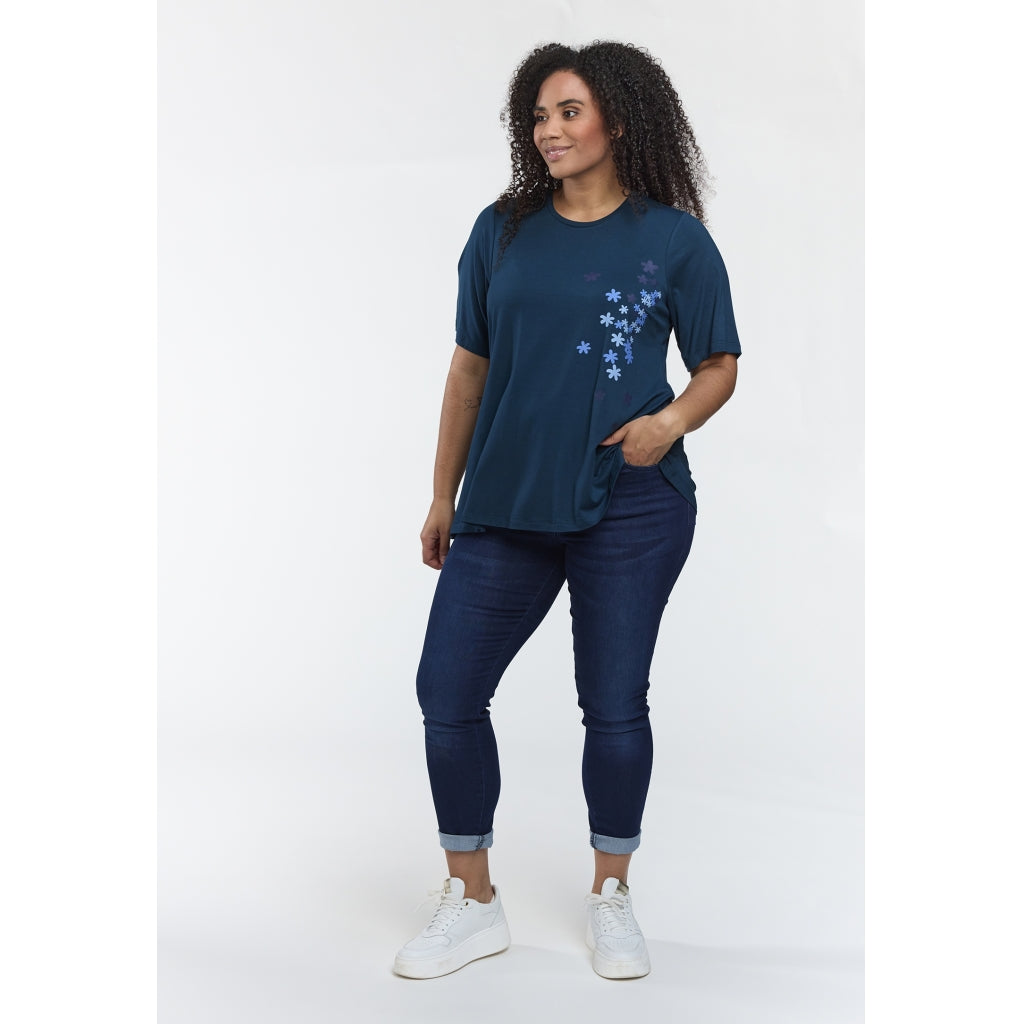 Studio SBella T-Shirt with print T-Shirt Petrol with blue