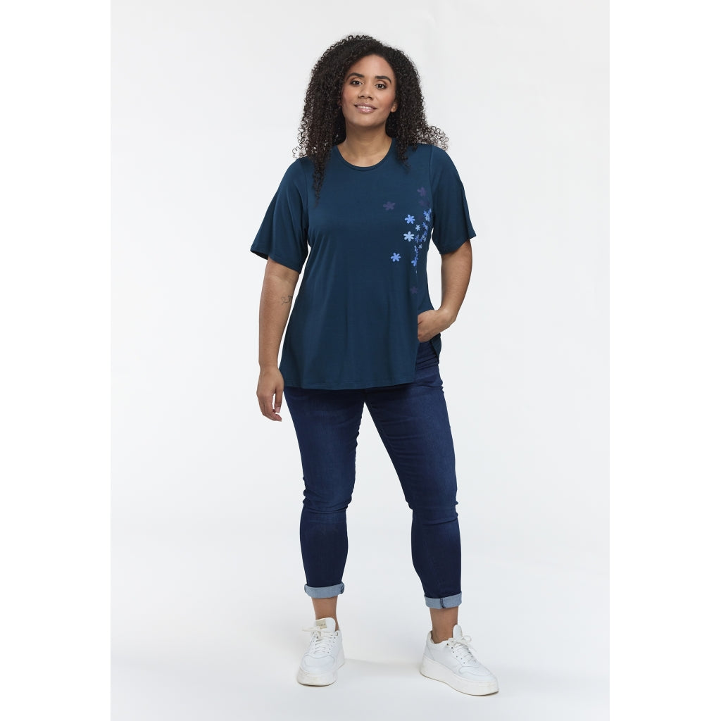 Studio SBella T-Shirt with print T-Shirt Petrol with blue