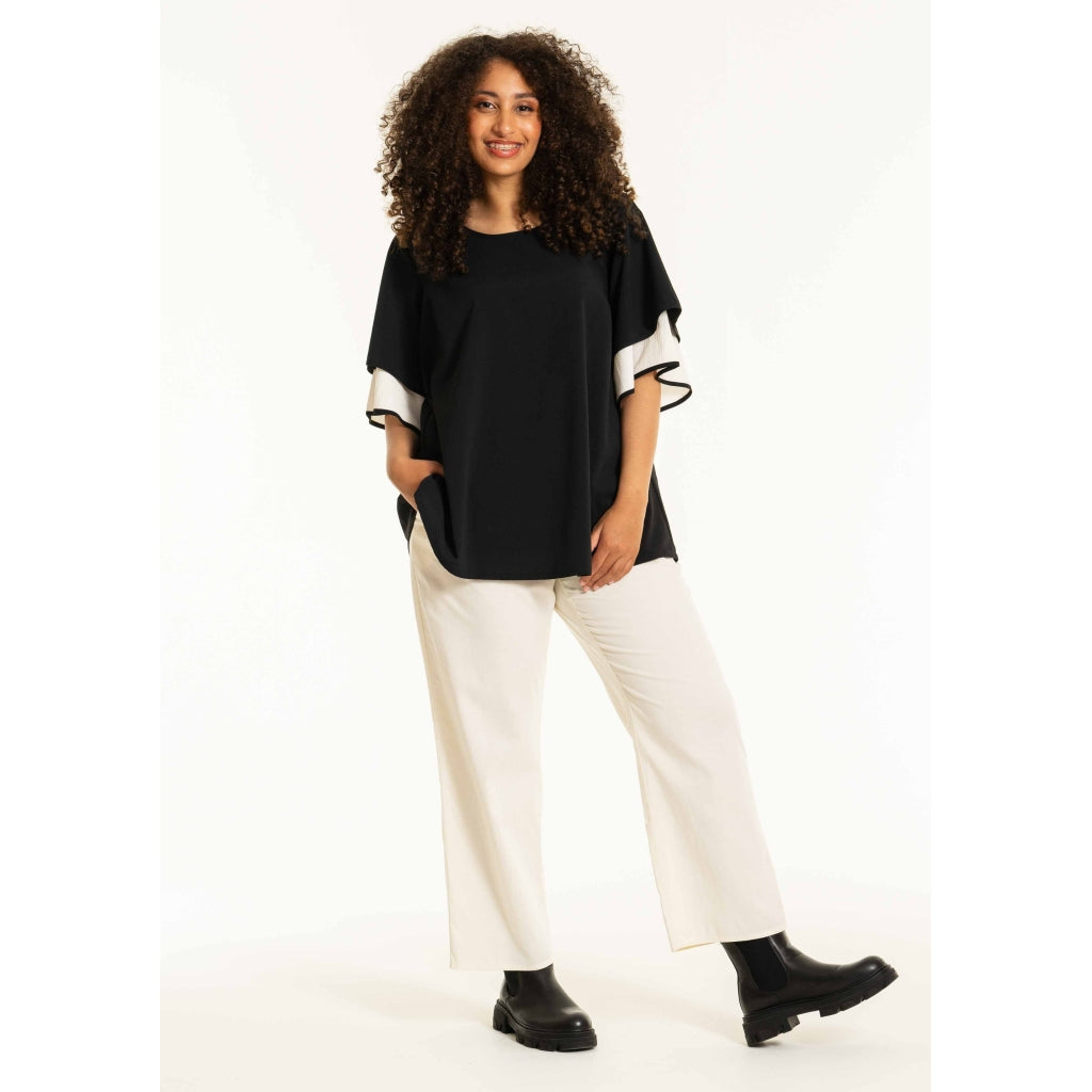 Studio SBirret Wide Trousers Trousers Off-White