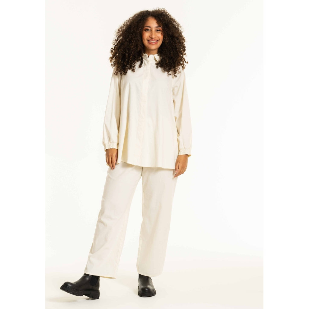Studio SBirret Wide Trousers Trousers Off-White