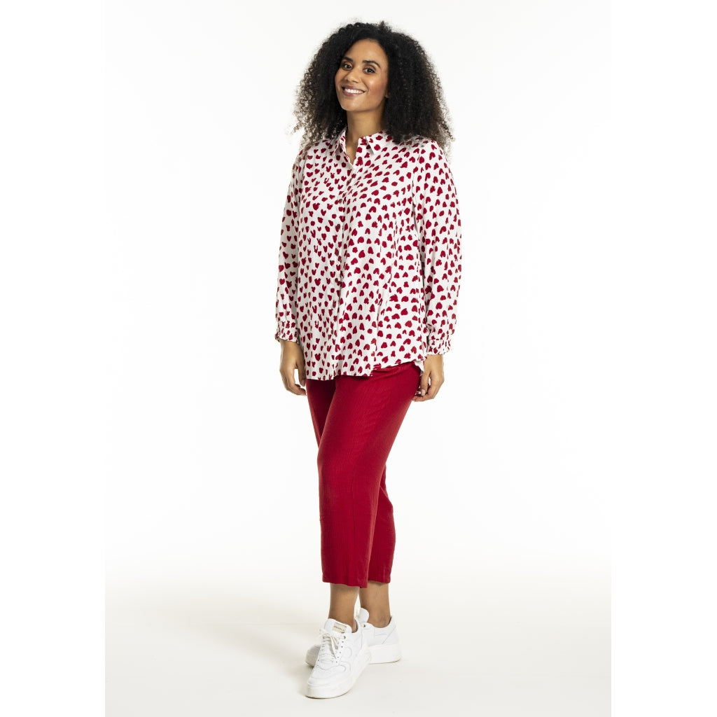 Studio SBitta Shirt Shirt White with red hearts