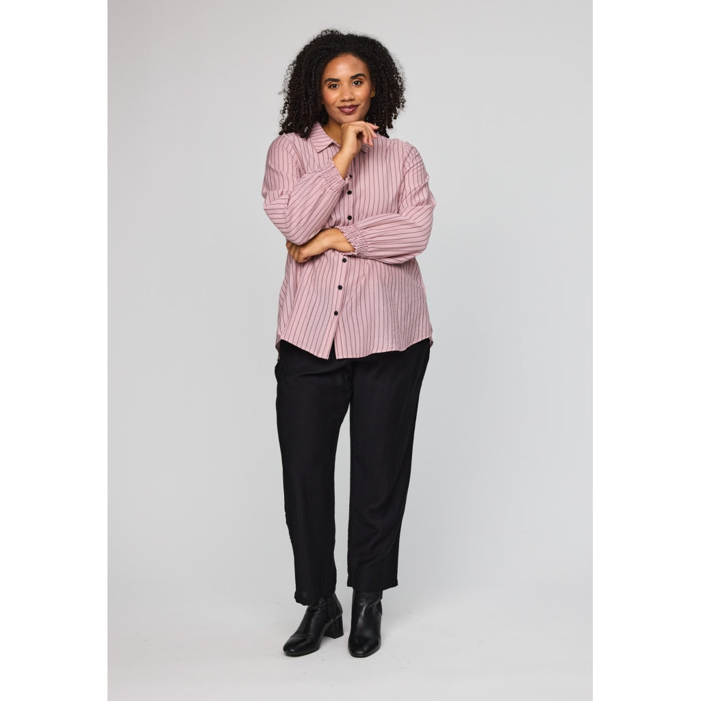 Studio SBitta Shirt Shirt Rose with black stripe