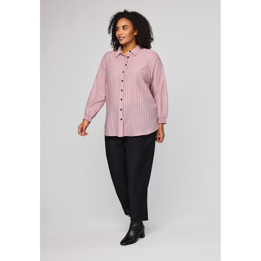 Studio SBitta Shirt Shirt Rose with black stripe