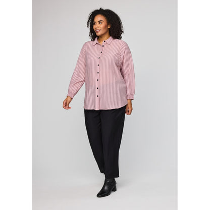 Studio SBitta Shirt Shirt Rose with black stripe