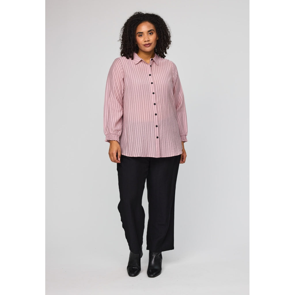 Studio SBitta Shirt Shirt Rose with black stripe