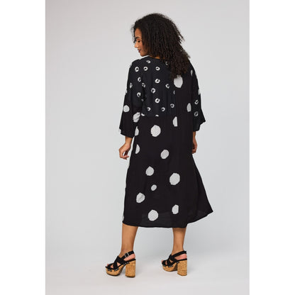 Studio SCara Dress Tunic Black with dots