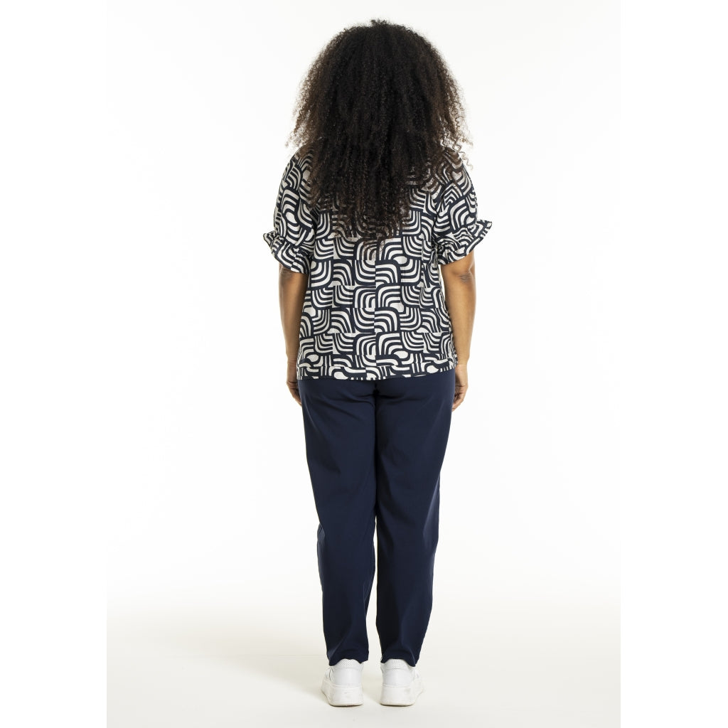 Studio SDasie Blouse Blouse Navy/Off-White