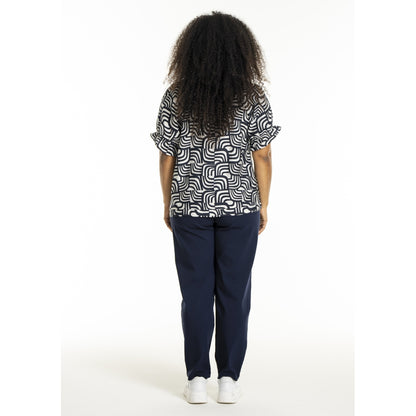 Studio SDasie Blouse Blouse Navy/Off-White