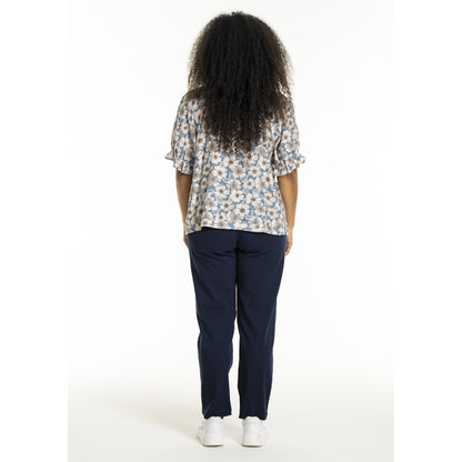 Studio SDasie Blouse Blouse Blue/Sand flowers