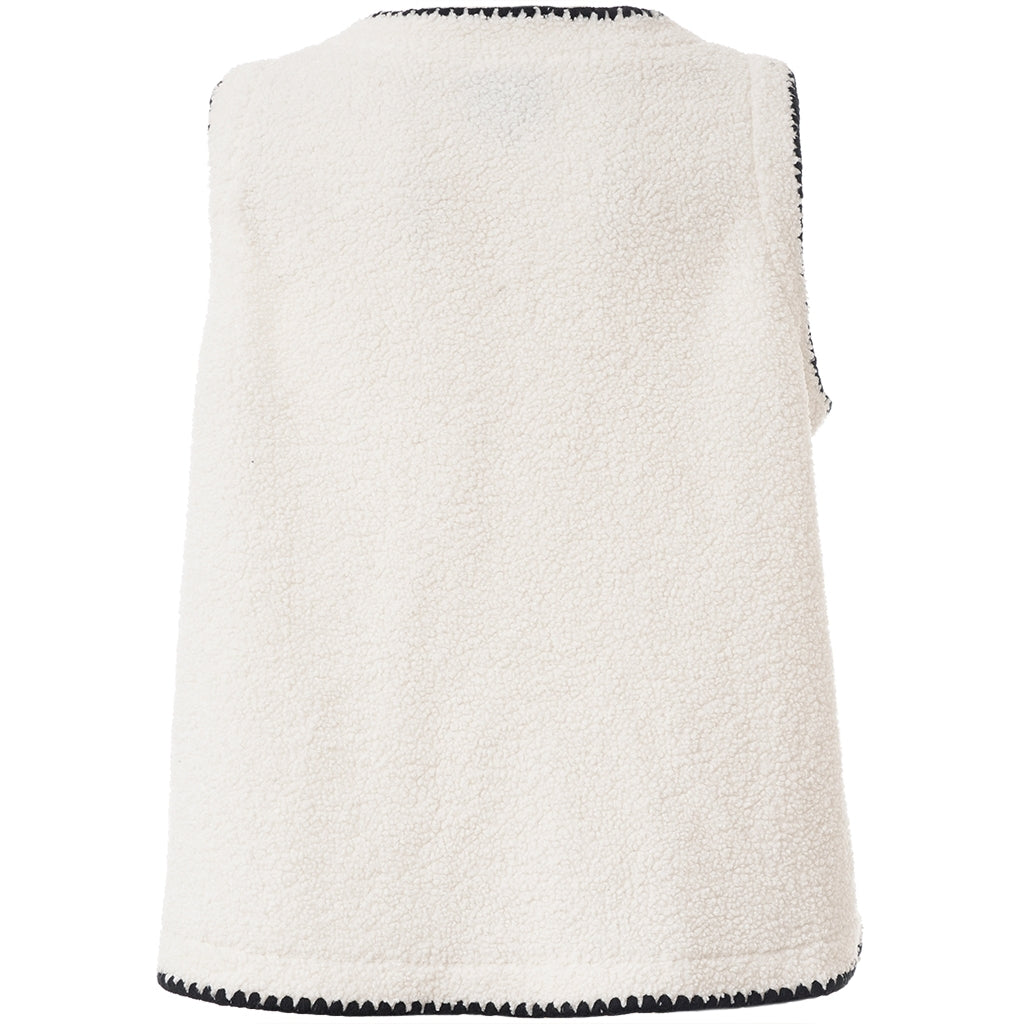 Studio SElina Vest Vest Off-white with black