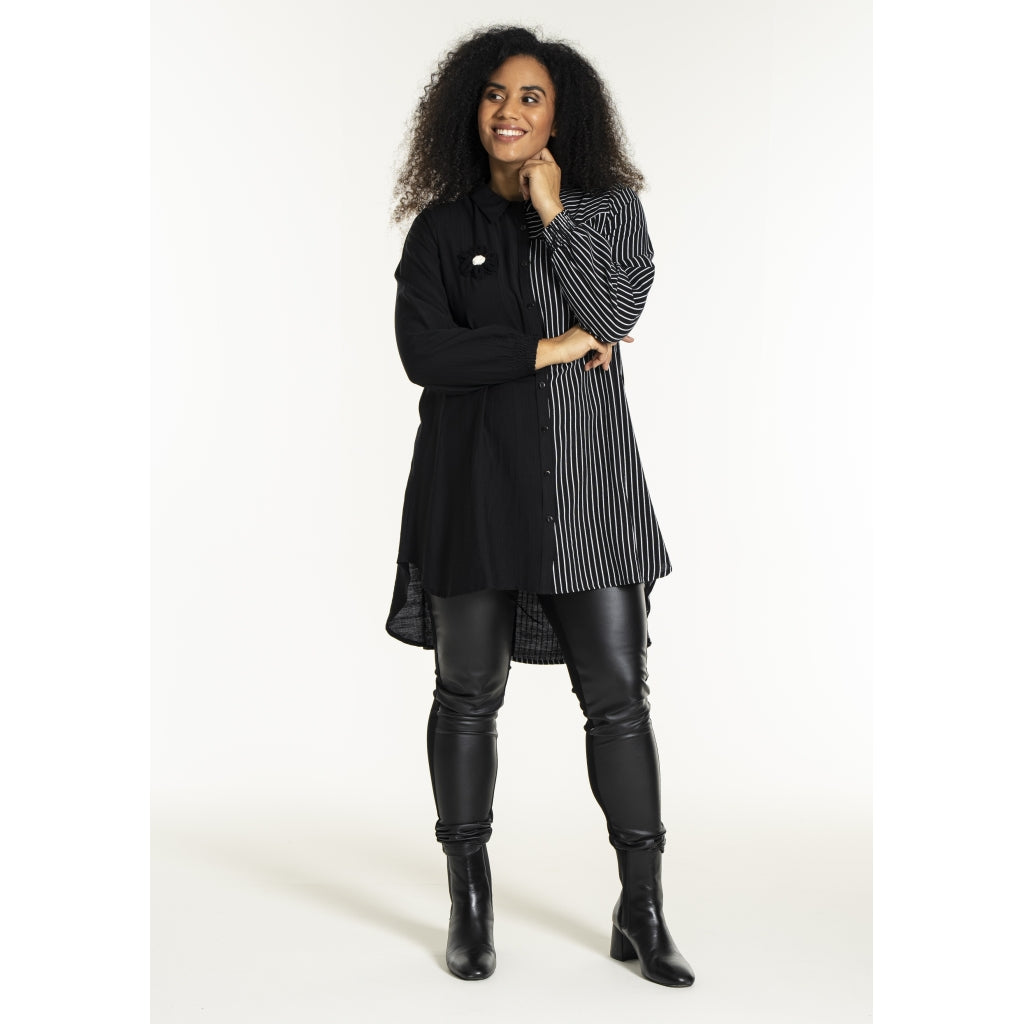 Studio SEmilie Shirt Shirt Black with white stripe