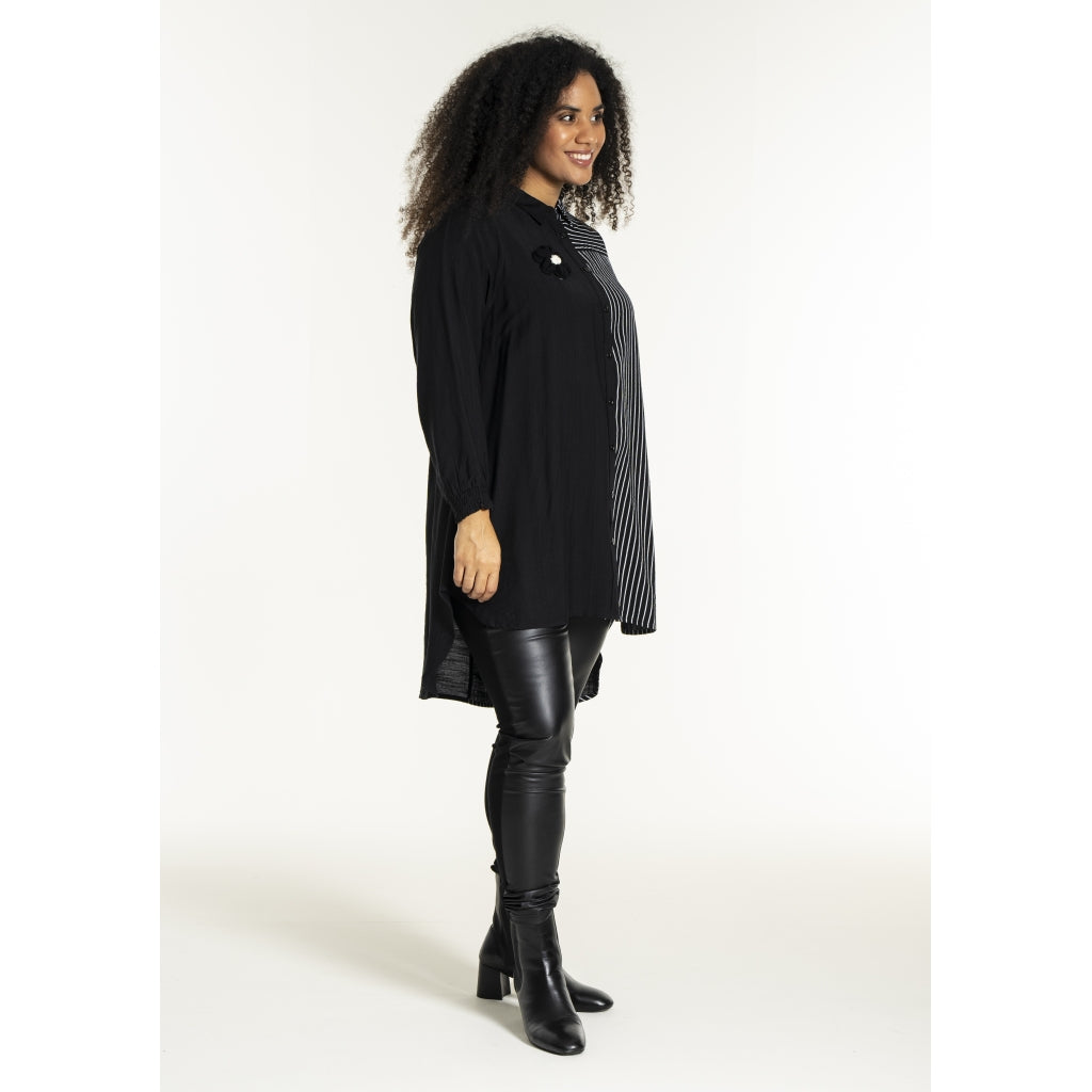 Studio SEmilie Shirt Shirt Black with white stripe