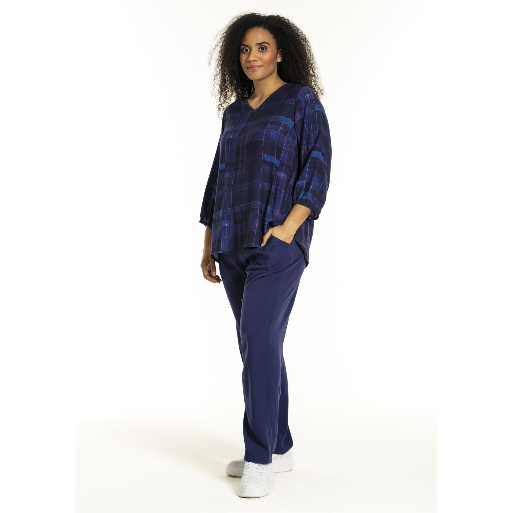 Studio SEmmy Blouse Blouse Purple Checks