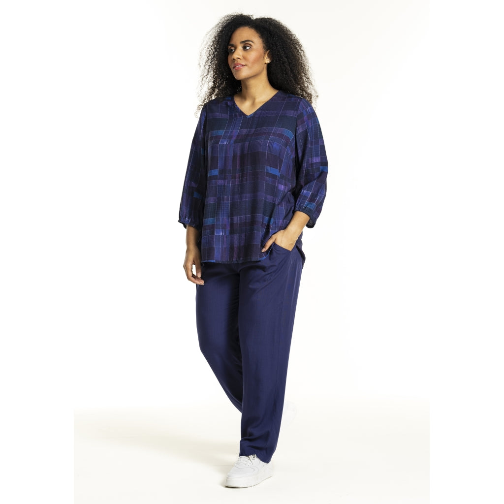 Studio SEmmy Blouse Blouse Purple Checks