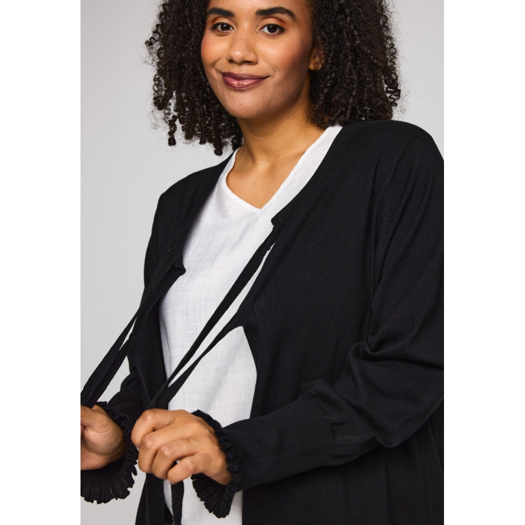 Studio SEva Carigan with tieband Cardigan Black