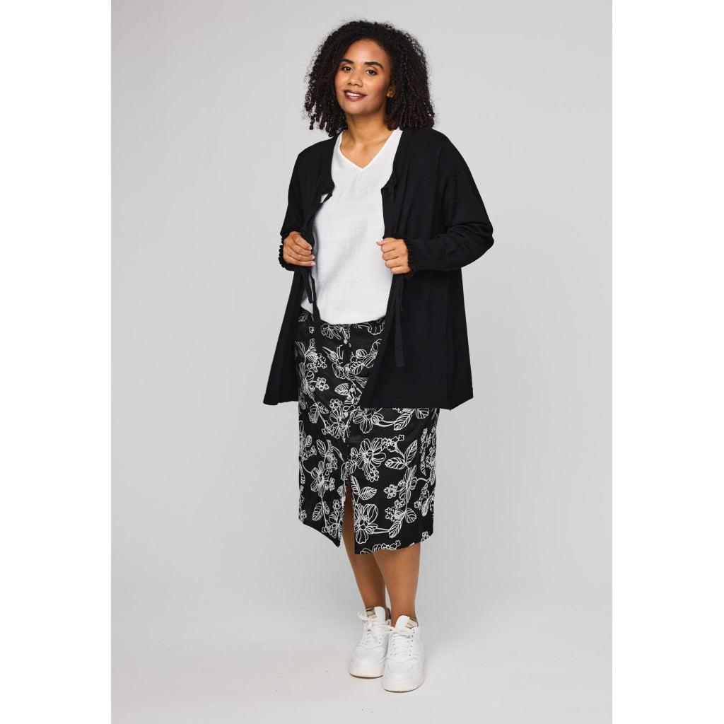 Studio SEva Carigan with tieband Cardigan Black
