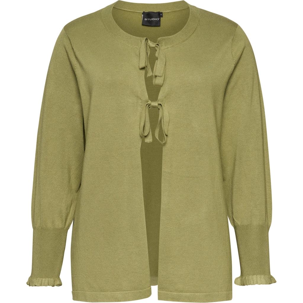 Studio SEva Carigan with tieband Cardigan Green