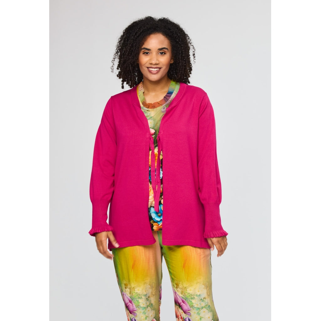 Studio SEva Carigan with tieband Cardigan Pink