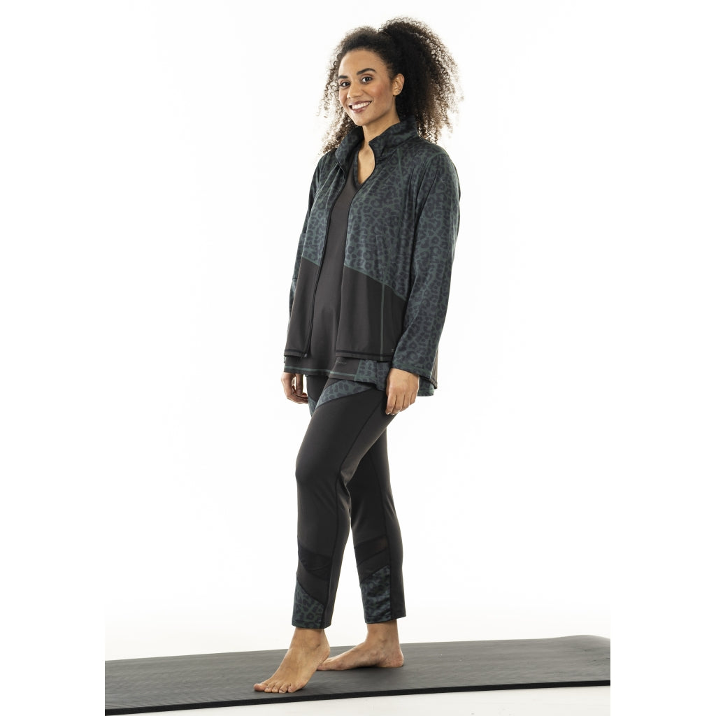 Studio SFitness Leggings Leggings Black with dusty green