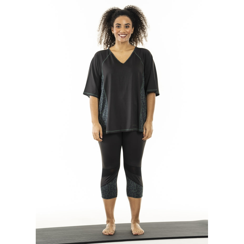 Studio SFitness T-shirt T-Shirt Black with dusty green