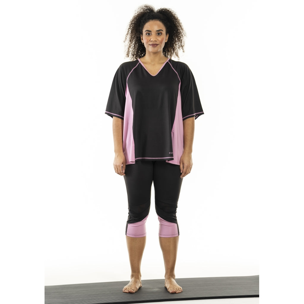 Studio SFitness T-shirt T-Shirt Black with dusty rosa