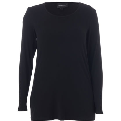 Studio SFlo rib blouse Blouse Black