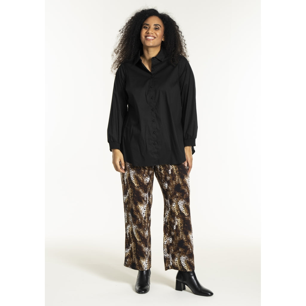 Studio SFria loose trousers Trousers Brown Leoprint