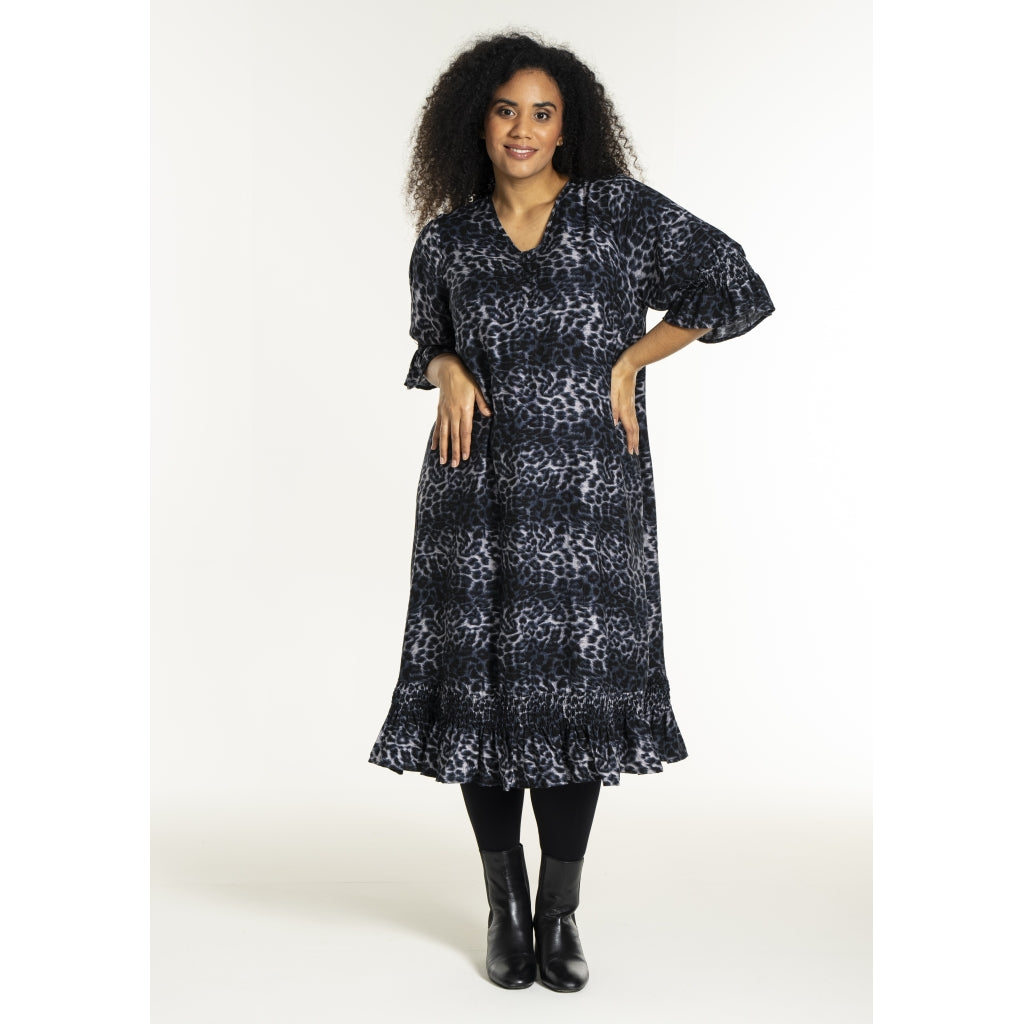 Studio SGena Dress Dress Navy animal print