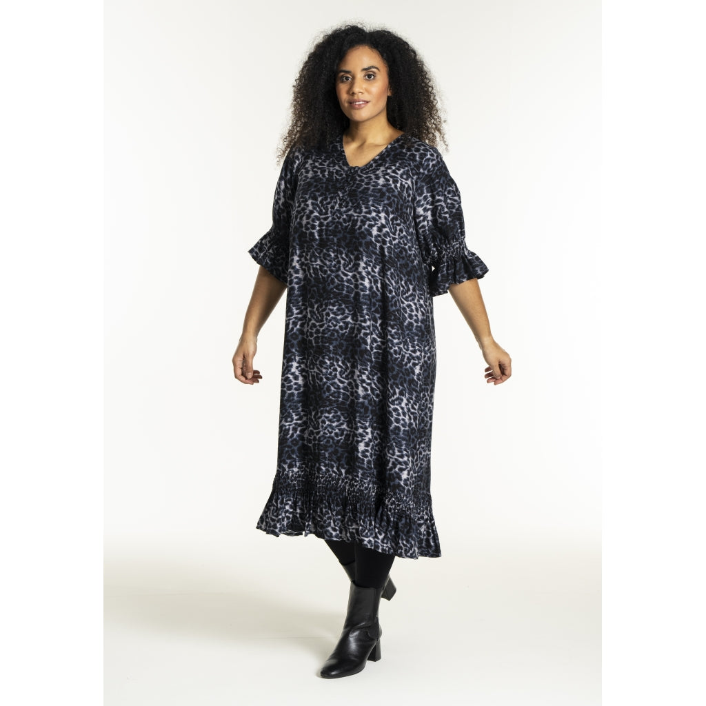 Studio SGena Dress Dress Navy animal print