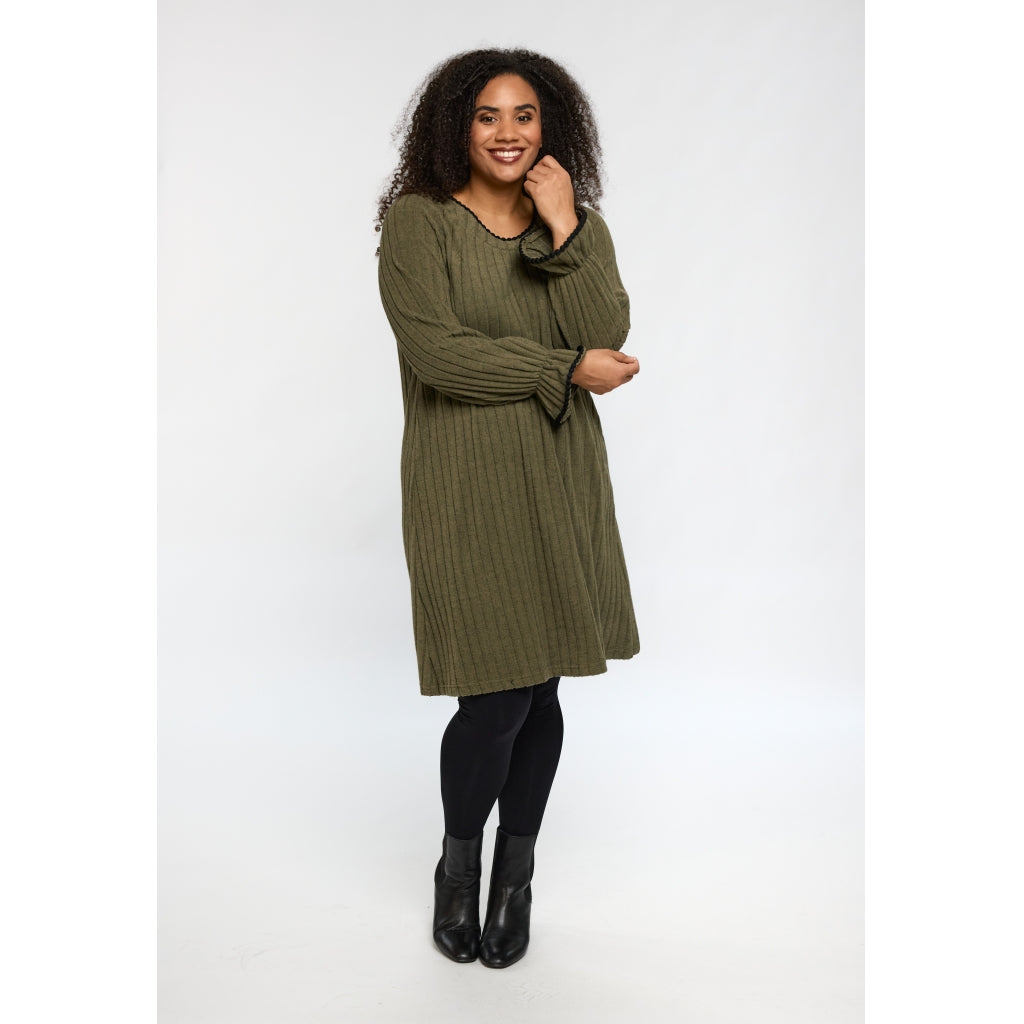 Studio SGerda Dress Dress Green with black deco