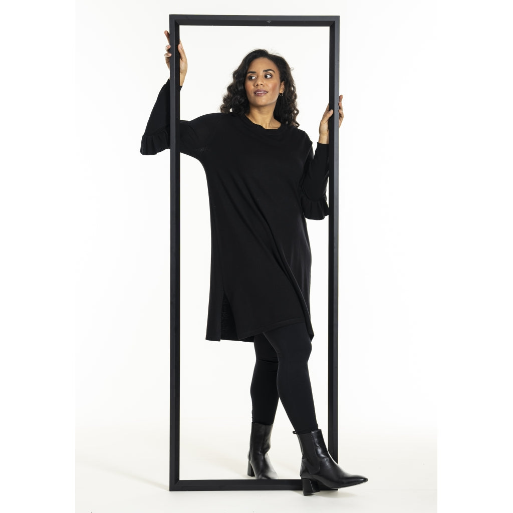 Studio SGitten knitted dress Dress Black