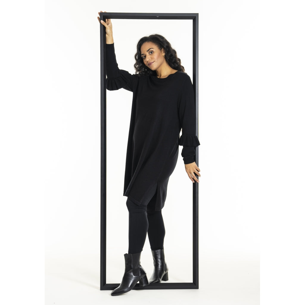 Studio SGitten knitted dress Dress Black