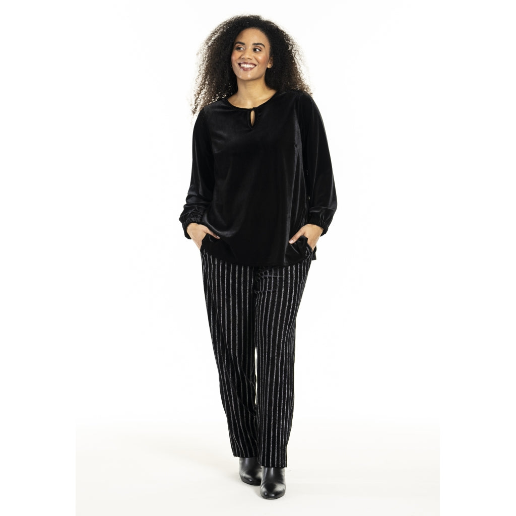 Studio SHerla Trousers Trousers black with Silver