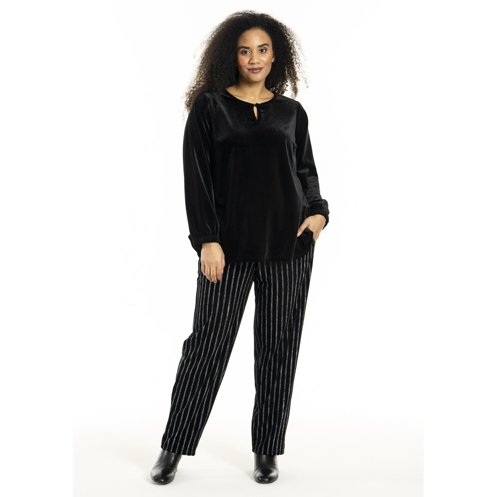 Studio SHerla Trousers Trousers black with Silver