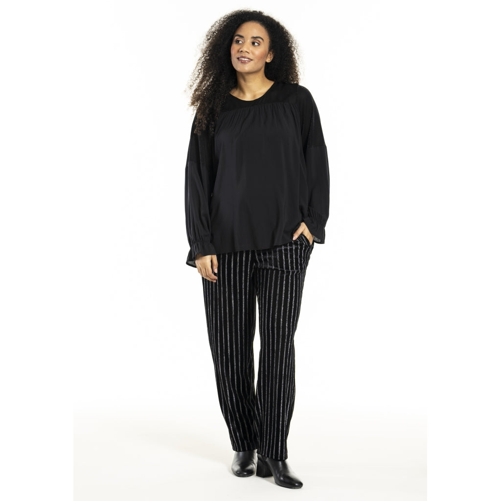 Studio SHerla Trousers Trousers black with Silver