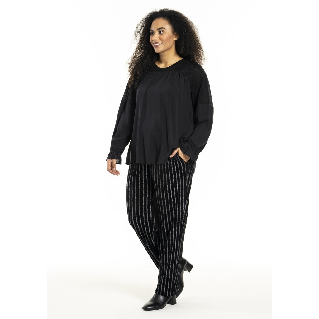 Studio SHerla Trousers Trousers black with Silver