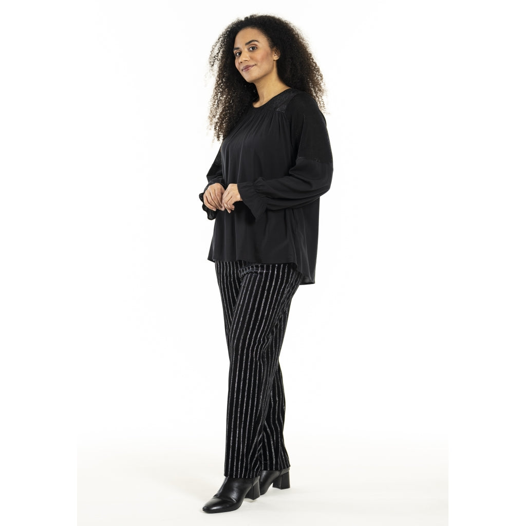 Studio SHerla Trousers Trousers black with Silver