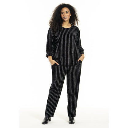 Studio SHerla Trousers Trousers black with Silver
