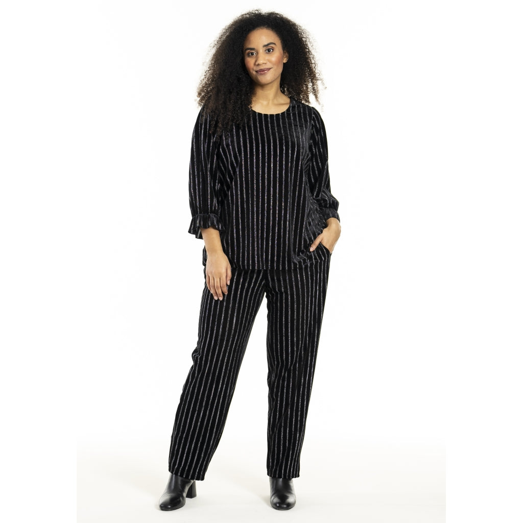Studio SHerla Trousers Trousers black with Silver
