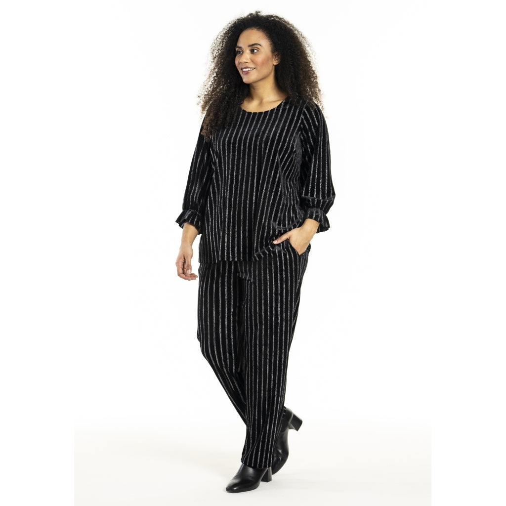 Studio SHerla Trousers Trousers black with Silver